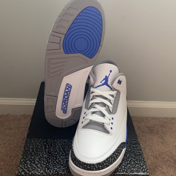 🚨 ONLY 1 SZ. LEFT 🚨 Jordan 3 “Racer Blue” - Picture 4 of 5